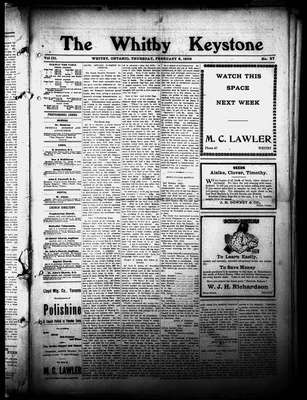 Whitby Keystone, 8 Feb 1906