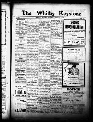 Whitby Keystone, 19 Apr 1906