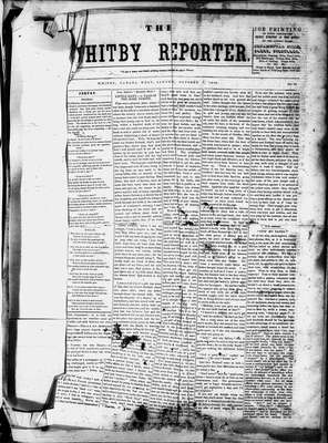 Whitby Reporter, 5 Oct 1850