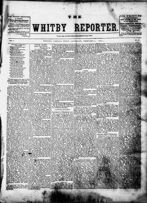 Whitby Reporter, 1 Feb 1851