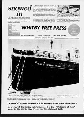 Whitby Free Press, 10 Feb 1972