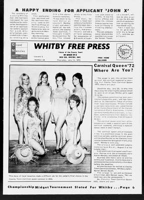 Whitby Free Press, 13 Jul 1972