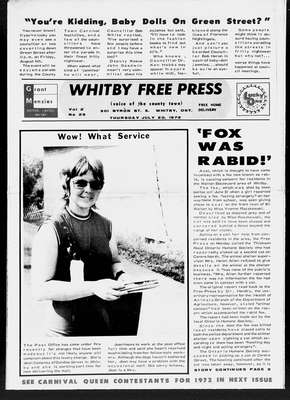 Whitby Free Press, 20 Jul 1972