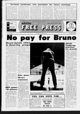 Whitby Free Press, 30 Nov 1972