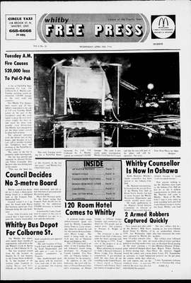 Whitby Free Press, 10 Apr 1974