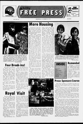 Whitby Free Press, 30 Oct 1974