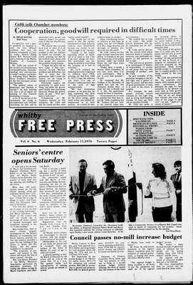 Whitby Free Press, 11 Feb 1976