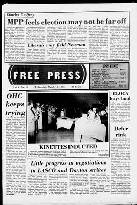 Whitby Free Press, 10 Mar 1976