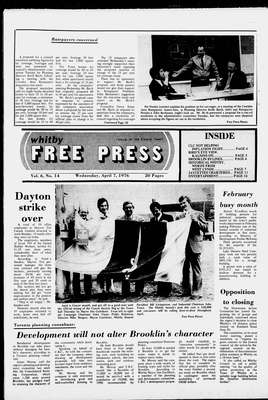 Whitby Free Press, 7 Apr 1976