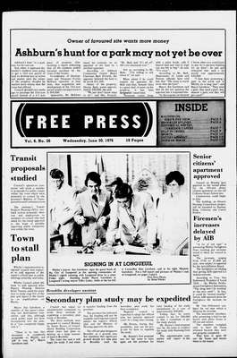 Whitby Free Press, 30 Jun 1976