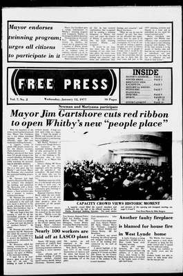 Whitby Free Press, 12 Jan 1977