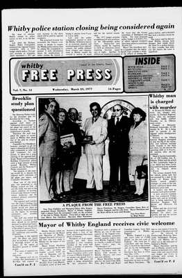 Whitby Free Press, 23 Mar 1977