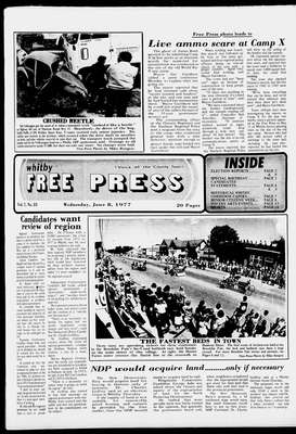 Whitby Free Press, 8 Jun 1977