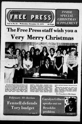 Whitby Free Press, 19 Dec 1979