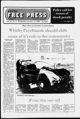 Whitby Free Press, 14 Jan 1981