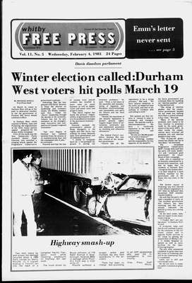 Whitby Free Press, 4 Feb 1981