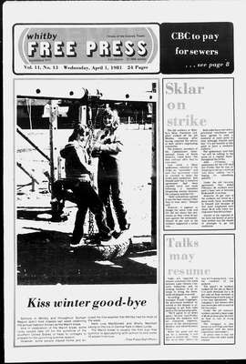 Whitby Free Press, 1 Apr 1981