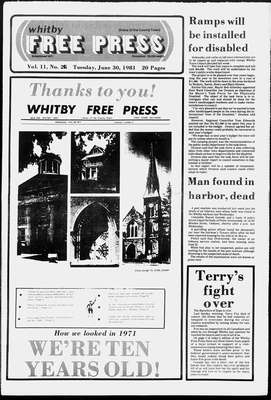 Whitby Free Press, 30 Jun 1981