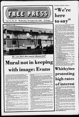 Whitby Free Press, 25 Nov 1981