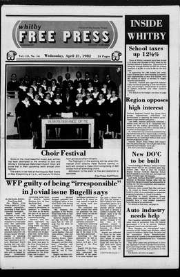 Whitby Free Press, 21 Apr 1982