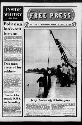 Whitby Free Press, 18 Aug 1982