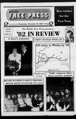 Whitby Free Press, 29 Dec 1982