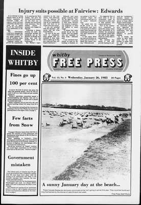 Whitby Free Press, 26 Jan 1983