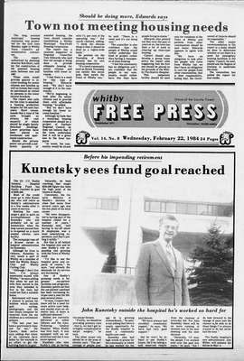 Whitby Free Press, 22 Feb 1984