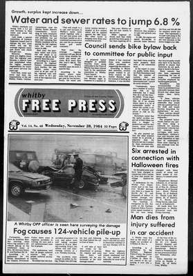 Whitby Free Press, 28 Nov 1984