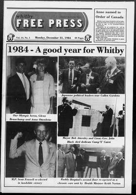 Whitby Free Press, 31 Dec 1984