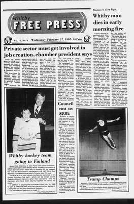 Whitby Free Press, 27 Feb 1985