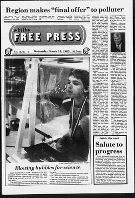 Whitby Free Press, 13 Mar 1985