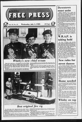 Whitby Free Press, 3 Jul 1985