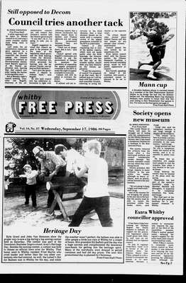 Whitby Free Press, 17 Sep 1986