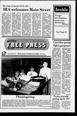 Whitby Free Press, 15 Oct 1986