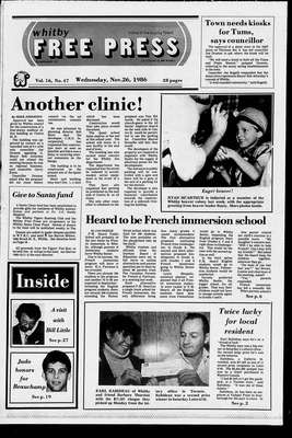 Whitby Free Press, 26 Nov 1986