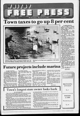 Whitby Free Press, 11 Mar 1987