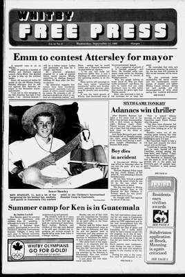 Whitby Free Press, 14 Sep 1988