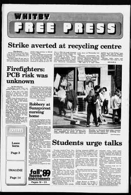 Whitby Free Press, 1 Nov 1989