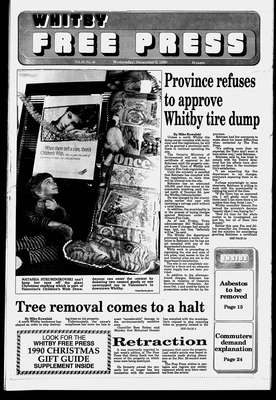 Whitby Free Press, 5 Dec 1990