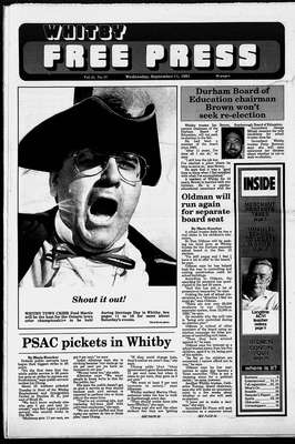 Whitby Free Press, 11 Sep 1991