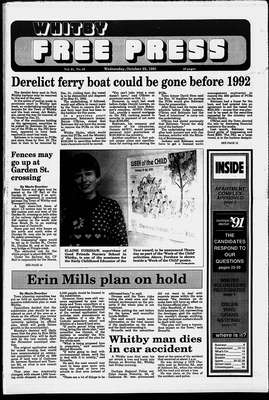 Whitby Free Press, 23 Oct 1991