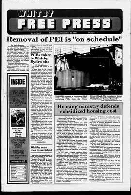 Whitby Free Press, 20 Nov 1991