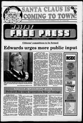 Whitby Free Press, 4 Dec 1991