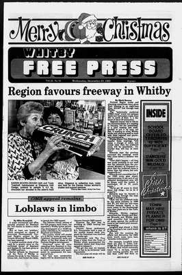 Whitby Free Press, 23 Dec 1992