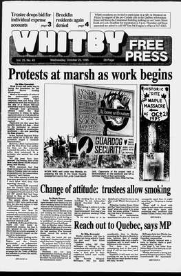 Whitby Free Press, 25 Oct 1995