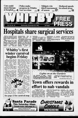 Whitby Free Press, 29 Nov 1995