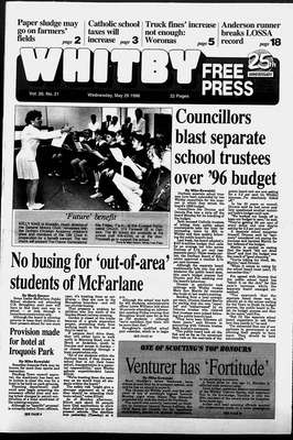 Whitby Free Press, 29 May 1996