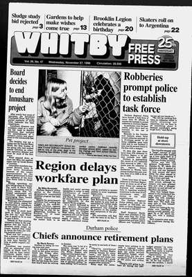 Whitby Free Press, 27 Nov 1996