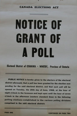 Notice of Grant of Poll